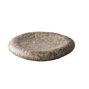 Тарелка круглая 25x4см серая Studio Raw 